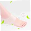 Invisible Silicone Heel Lift Socks, 2 Pairs, White view 2