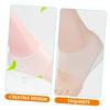 Invisible Silicone Heel Lift Socks, 2 Pairs, White view 4