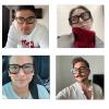 YAMEIZE Blue Light Blocking Glasses for Women and Men, Square Computer Glasses view 2