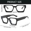 YAMEIZE Blue Light Blocking Glasses for Women and Men, Square Computer Glasses view 4