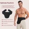 DERAYMI Black Adjustable Stoma Belt for Ostomy Bags (XXXL) view 4