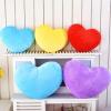 Heart-Shaped Plush Pillow for Kids' Room, Yellow, 40 cm view 3
