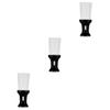 Mikinona 3-Piece Neck Brush Set for Hairdressers, Soft Barber Brushes for Removing Hair, Black Flat Design view 1