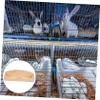 Wooden Grass Rack Feeder for Small Animals in Cages, Khaki view 3