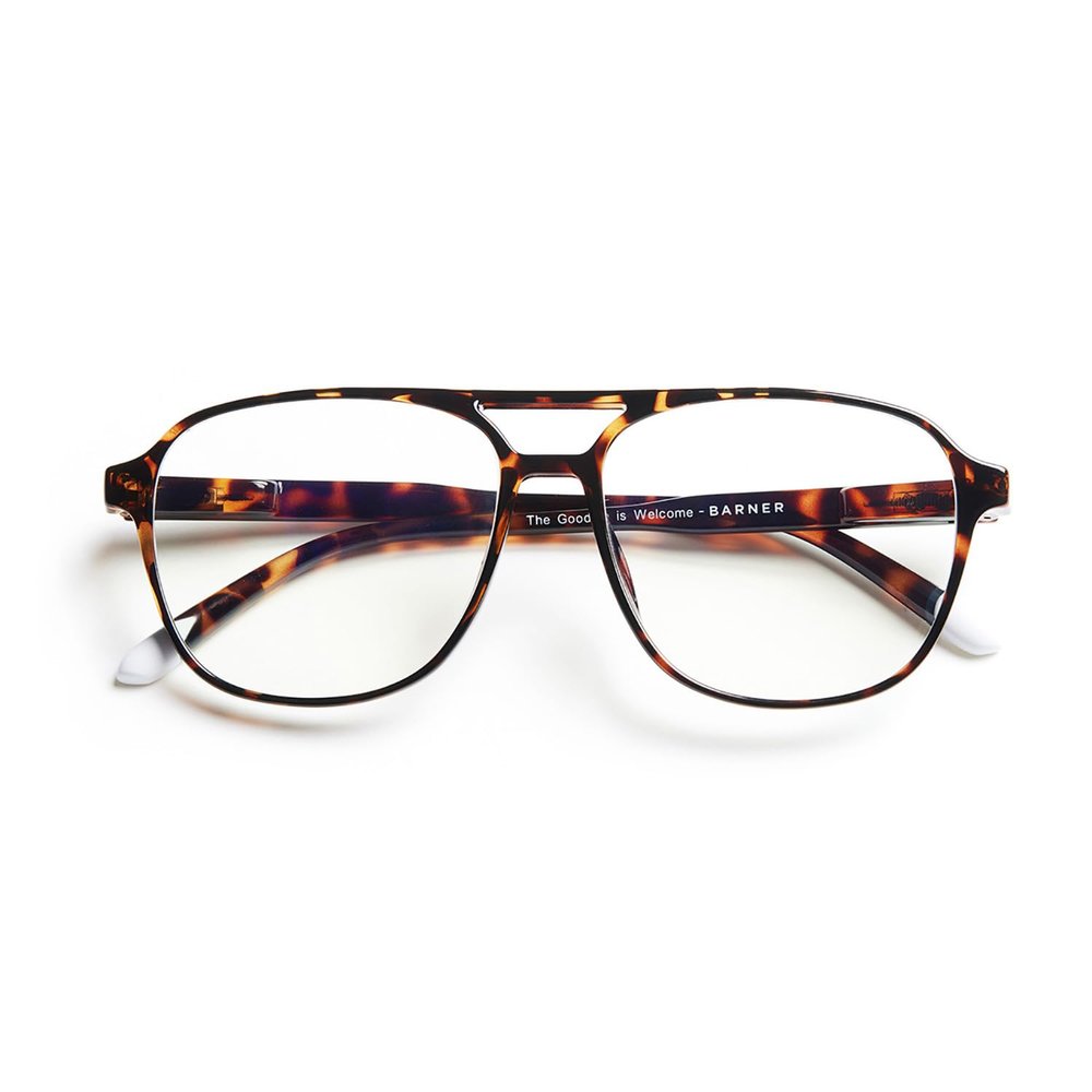 BARNER Designer Blue-Light Filter Reading Glasses +2.00, Brad Tortoise