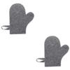 WOONEKY 2-Piece Felt Sauna Gloves for Women and Men view 1