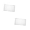 WOONEKY 2-Piece Waterproof Outlet Protective Covers, Transparent, Removable view 1