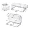 WOONEKY 2-Piece Waterproof Outlet Protective Covers, Transparent, Removable view 2