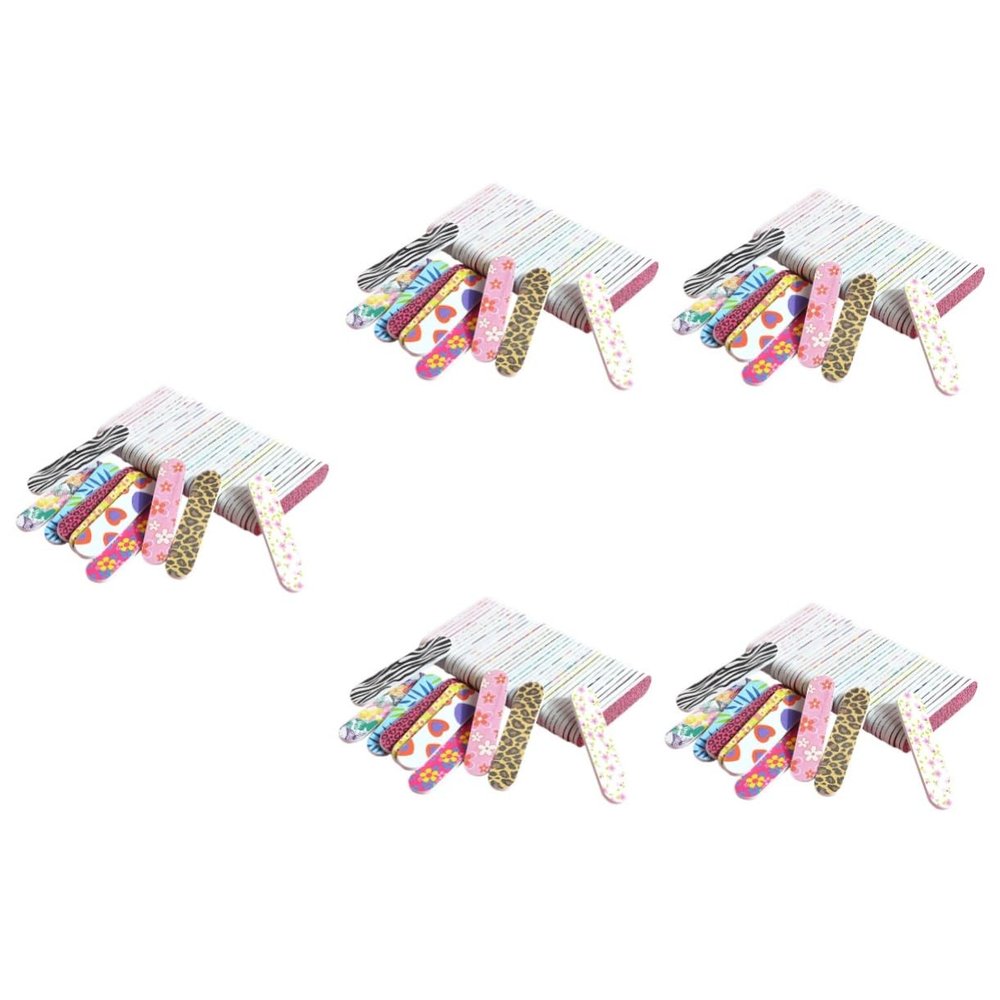 Healeved 300-Piece Double-Sided Nail Files, Mixed Colors