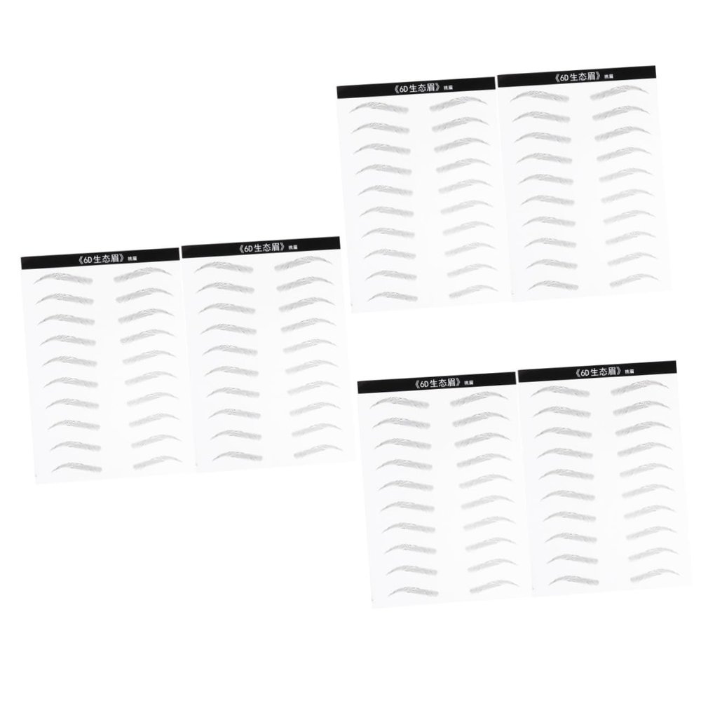 WOONEKY 3-Piece Eyebrow Stencil and Sticker Set for a Natural Look