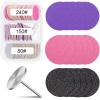 80-Piece Pedicure Sanding Disc Set with Metal Bit, 25 mm view 1