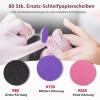 80-Piece Pedicure Sanding Disc Set with Metal Bit, 25 mm view 2