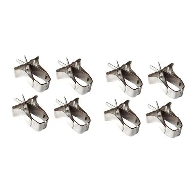 Parliky 8-Piece Bird Food Holders and Fruit Clips for Parrots, Easy to Install in Cages