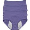 WDCAYQHZ Leakproof Period Underwear for Women, High-Waisted Mesh, 3-Pack, Blue, 6XL view 1