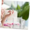 HONMEET Two-Tier Acrylic Box for Desk, Secure Storage view 4