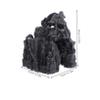 CIYODO Resin Reptile Cave for Snake Enclosures, Hide for Reptiles and Small Pets, Dark Atmosphere, Realistic Design view 2