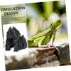 CIYODO Resin Reptile Cave for Snake Enclosures, Hide for Reptiles and Small Pets, Dark Atmosphere, Realistic Design view 3