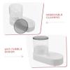 Automatic Pet Feeder, White Plastic view 3