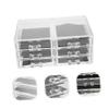 Large Transparent Acrylic Makeup Organizer with Three Drawers view 3