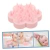 Pink Silicone Scalp Massage Brush for Hair Washing view 3