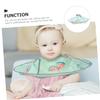 HONMEET Foldable Kids' Haircut Cape, Cartoon Design, Breathable, Green Watermelon Pattern view 2