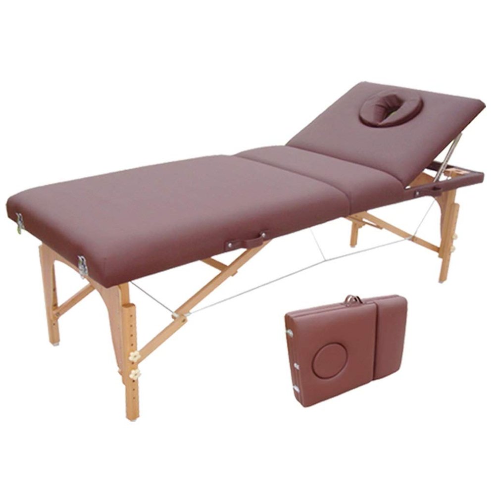 CAFIEDR 2-Piece Folding Massage Table, Height-Adjustable