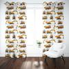 KARPIX Cartoon Car Curtains, Opaque Tractor & Fire Truck Design, 280 x 180 cm view 3
