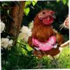 Adjustable Pink Chicken Harness with Leash for Hens and Roosters view 2