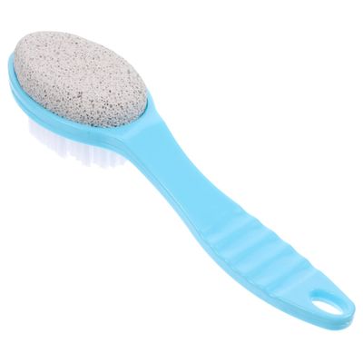 Double-Sided Pumice Stone Foot Brush, Green Pedicure Tool