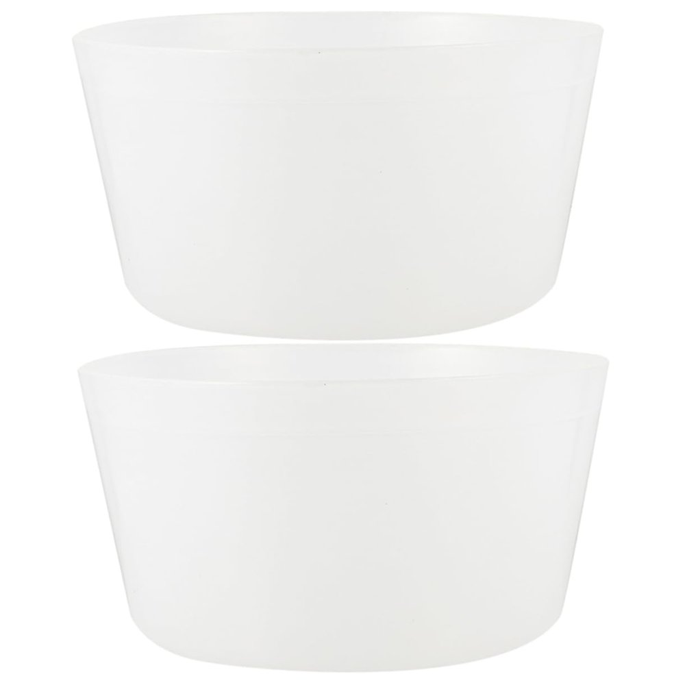 TINEASUR Reusable Sauna Bucket Liners, 2-Piece White Plastic Set