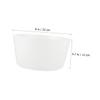 TINEASUR Reusable Sauna Bucket Liners, 2-Piece White Plastic Set view 4