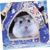 SEWOART Cozy Nest for Small Animals, Washable Warm Sleeping Place for Hamsters, Guinea Pigs and Other Small Pets, All Seasons view 3