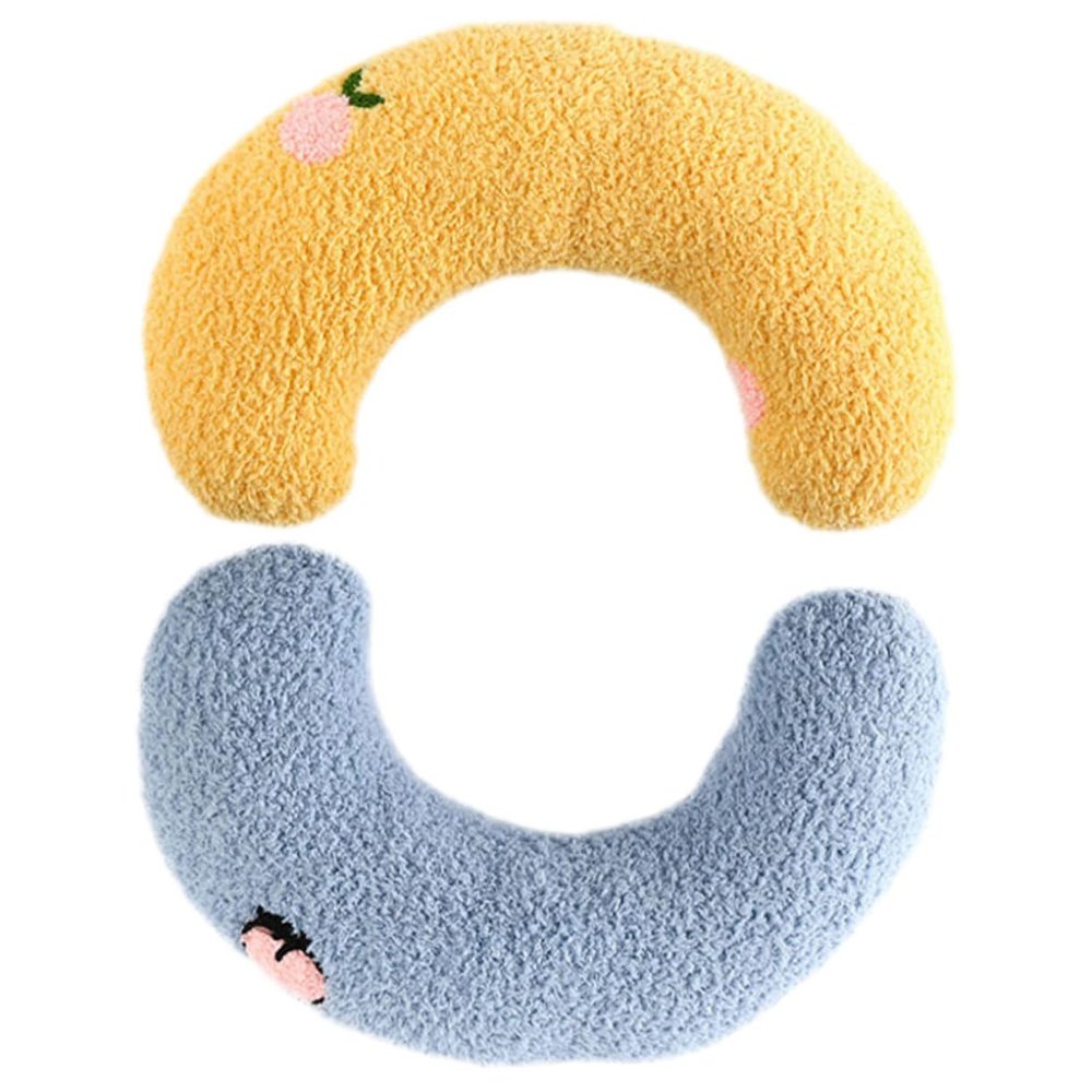 SEWOART 2-Piece U-Shaped Cat Neck Support Pillow Set