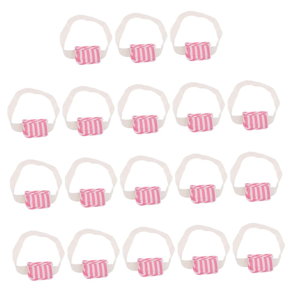 18-Piece Pink Adjustable Diaper Fastening Belt Set for Babies
