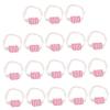 18-Piece Pink Adjustable Diaper Fastening Belt Set for Babies view 1