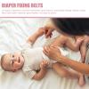 18-Piece Pink Adjustable Diaper Fastening Belt Set for Babies view 3