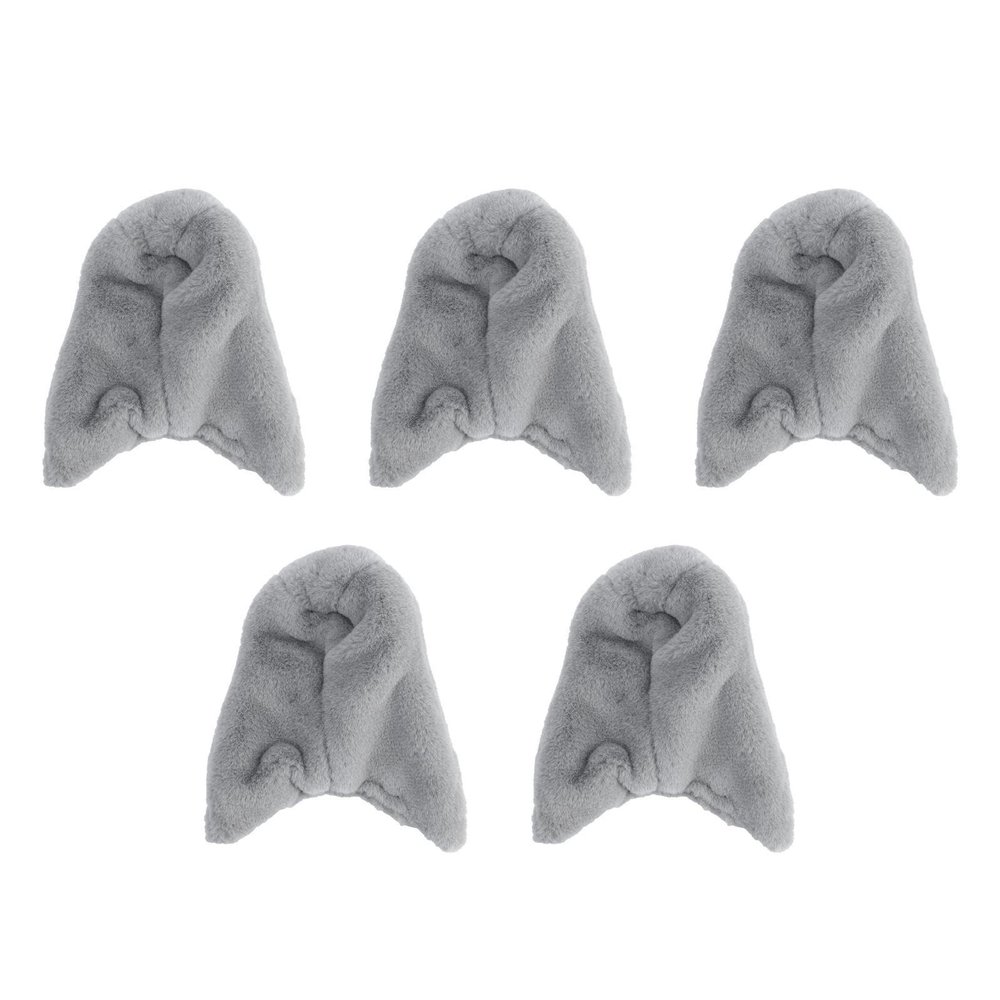 BESPORTBLE 5-Piece Warm Bird Cage Nest Covers, Soft, Breathable and Washable, Medium Gray