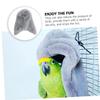 BESPORTBLE 5-Piece Warm Bird Cage Nest Covers, Soft, Breathable and Washable, Medium Gray view 3