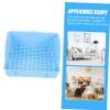 CIYODO Large Lightweight Plastic Removable Rabbit Toilet with Grid and Side Rim view 4
