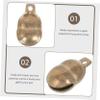 CORHAD 5-Piece Pet Bells for Dog Collars, DIY Creative Copper Bells for Small Dogs and Cats, Decorative and Functional Charms with Clear Sound view 3