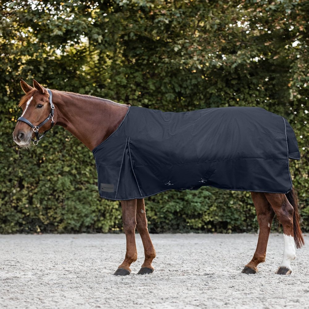 Waldhausen Nordic Outdoor Horse Blanket, 300 g, Navy Blue, 145 cm