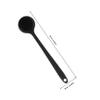 Black Silicone Shower Back Scrubber with Long Handle view 2