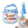 Wezalget Cat Birthday Party Hat and Scarf Set view 1