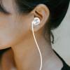 Noise-Reducing Silicone Earplugs with CD Pattern, Silver-White view 4