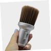 AUTSUPPL 2-Piece Barber Neck Duster Brush Set, Silver view 3