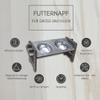 Height-Adjustable Gray Feeding Station for Small Dogs and Cats with 2 Metal Bowls view 3
