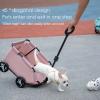 Dog Stroller, Rolling Cat Carrier, Lightweight Pet Carriage view 4