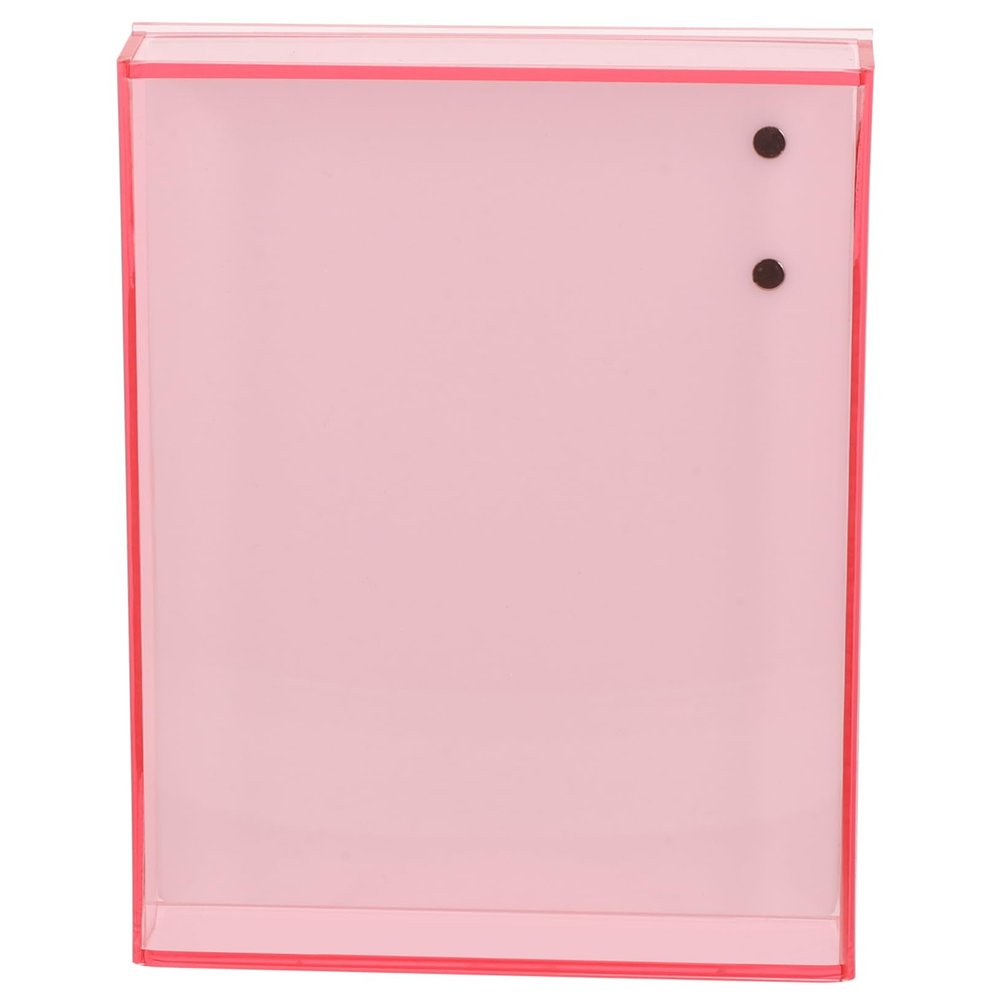 Pink Acrylic Eyelash Organizer Case for Girls with Insert