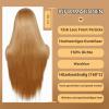 Sapphirewigs 26-Inch Straight Lace Front Wig, Yellow-Brown view 2