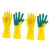 BCOATH 2 Pairs Waterproof Latex Gloves with Sponge Pads for Household Cleaning, Dishwashing, Car Care, and Gardening view 1